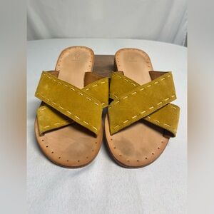 Frye Avery Pickstitch Slide Sandal